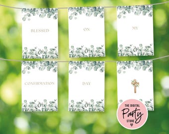 Banner di conferma botanica, modello di banner di conferma neutro, modello di banner con fogliame, banner di conferma verde, banner di modifica bandiera