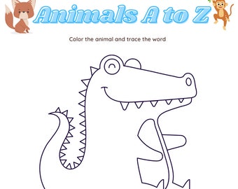Libro da colorare dalla A alla Z