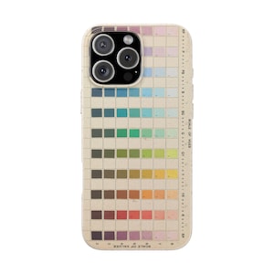 Vintage 1915 Index Color Notation Chart Design, iPhone 17 16 15 14 13 12 11, Biodegradable Case