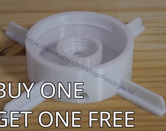 Hybrid Mason Jar and Soda Pop Bottle Adapter for self watering microgreen grower, 32 oz normal mouth Mason, 16 oz plastic pop bottle