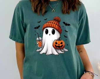 Halloween Geist Shirt - Geist Shirt - Damen Halloween Shirt - Süßes Herbst Shirt - Gruseliges Saison Shirt - Geschenk für Halloween - Halloween Shirt