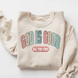 God is Good Unisex Heavy Blend™ Crewneck Sweatshirt, Inspirational Gift, Cozy Religious Apparel, Faith-Based Sweatshirt, Everyday Comfort