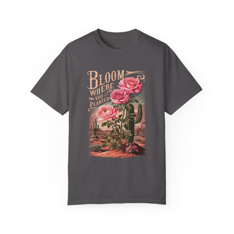 Bloom Where You are Planted Boho T-shirt - Wildflower Shirt - Gardening T-Shirt - School Counselor Shirt - Motivational Tee - Plant Tee image 6