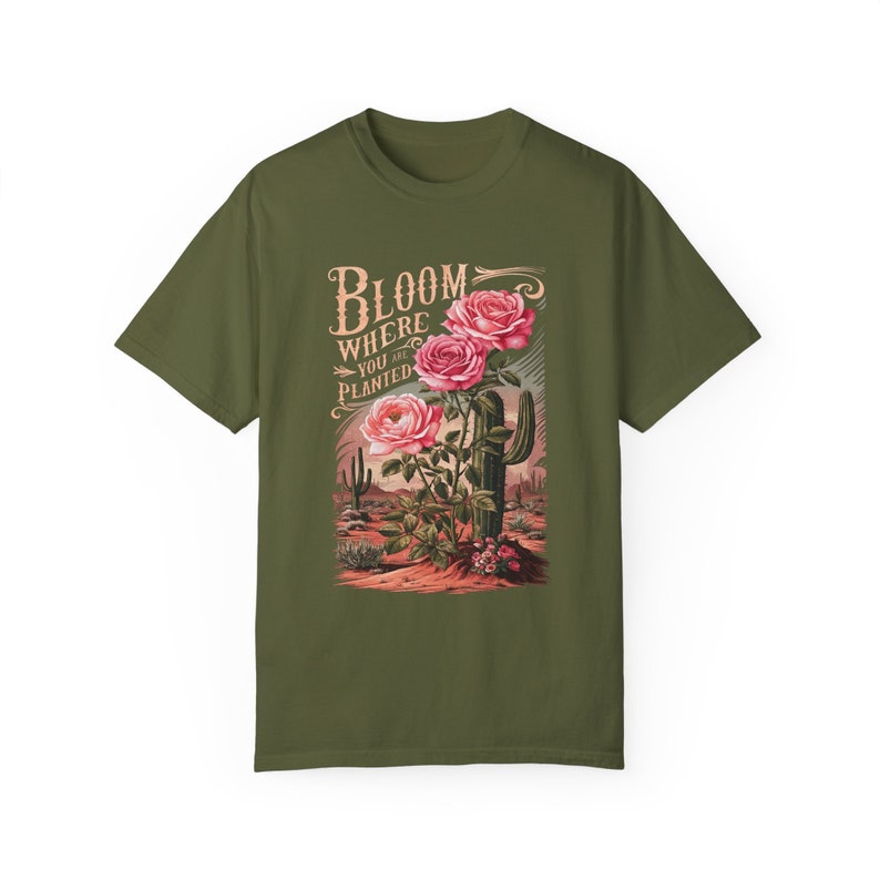 Bloom Where You are Planted Boho T-shirt - Wildflower Shirt - Gardening T-Shirt - School Counselor Shirt - Motivational Tee - Plant Tee image 9