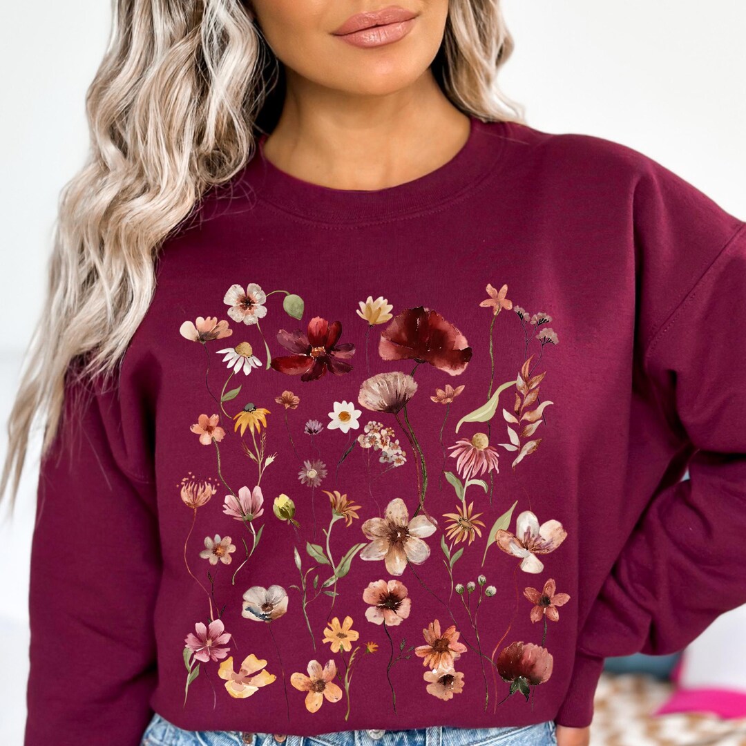 Pom Pom Wildflower Sweatshirt main image 0