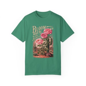 Bloom Where You are Planted Boho T-shirt - Wildflower Shirt - Gardening T-Shirt - School Counselor Shirt - Motivational Tee - Plant Tee image 8