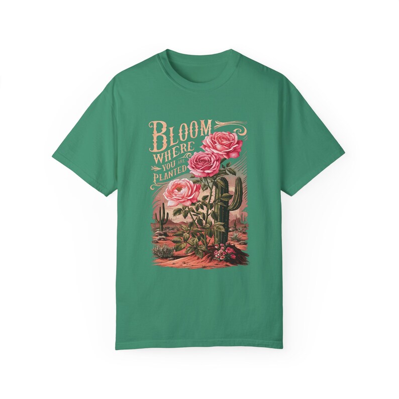 Bloom Where You are Planted Boho T-shirt - Wildflower Shirt - Gardening T-Shirt - School Counselor Shirt - Motivational Tee - Plant Tee image 8