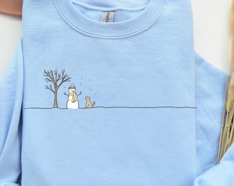 Christmas Snowman Sweatshirt, Christmas Sweatshirt, Snowman Shirt, Snowman T-Shirt, Christmas Crewneck, Christmas Shirts for Women, Snowman