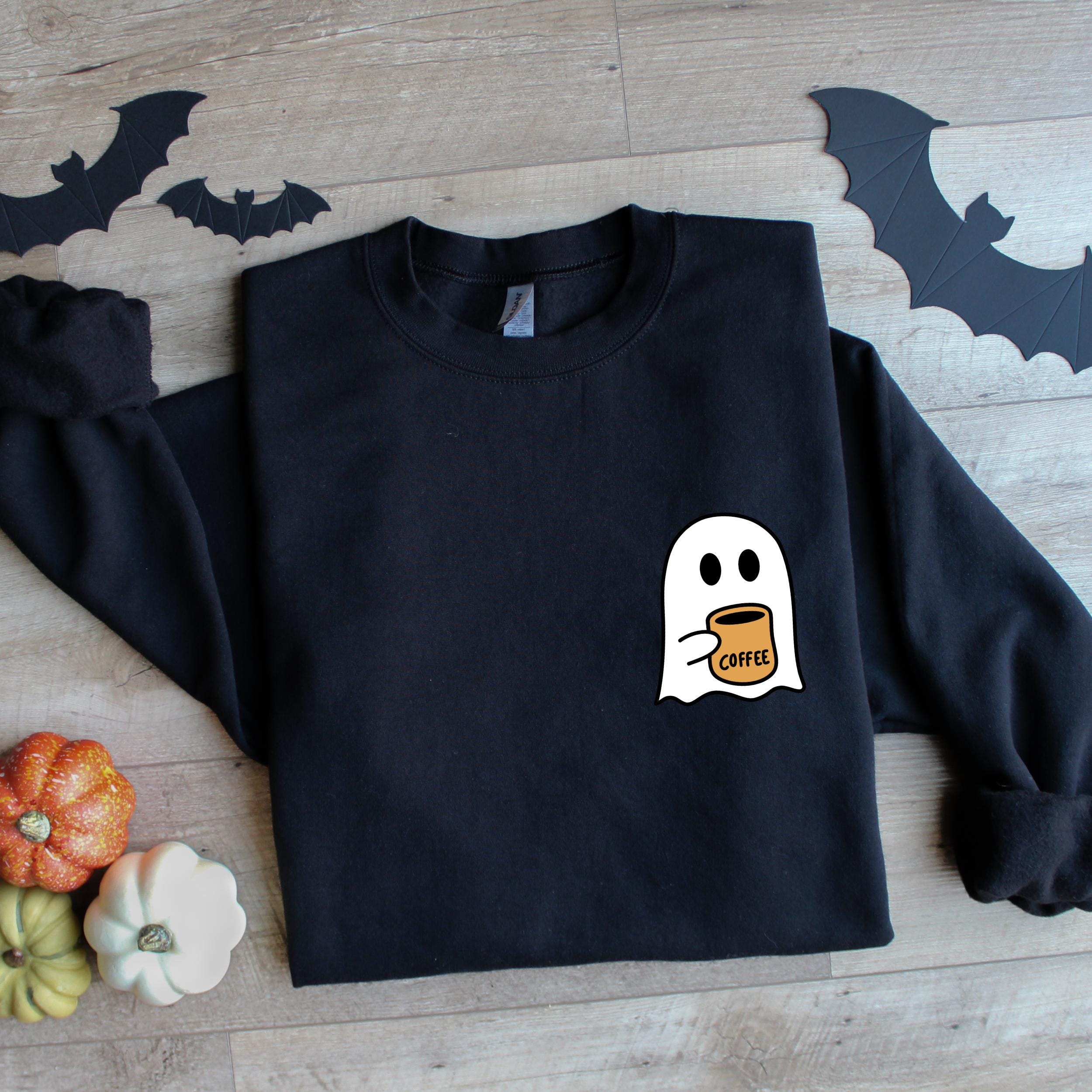 Halloween Sweatshirt Damen - Boo Ghost Design Oversized Pullover