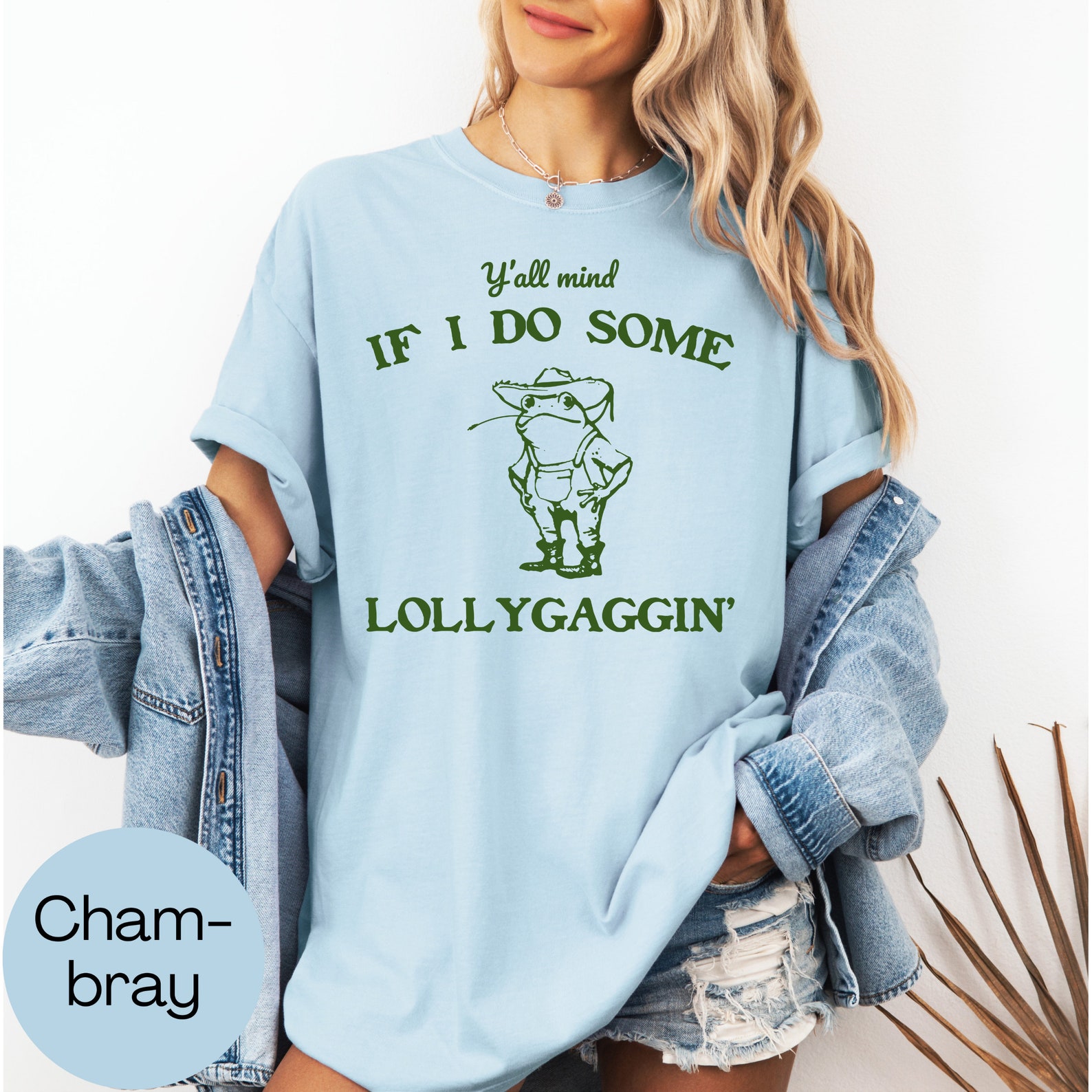 Y'all Mind If I Do Some Lollygaggin T-shirt - Vintage Frog Graphic T ...