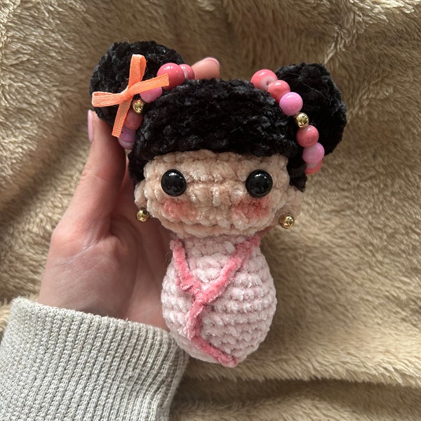 Japanese Crochet Kokeshi Doll