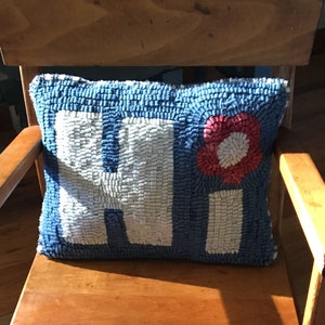 Hi 10x12&quot; Primitive Rug Hooking or Punch Needle Digital Pattern