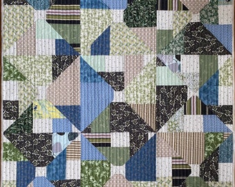 Modern Gender Neutral Baby Quilt or Mat