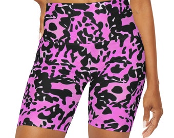 Hoch taillierte Yoga Shorts