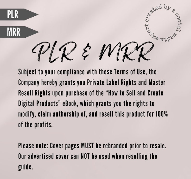 PLR Guide How to Create and Sell Digital Products With Master Resell ...