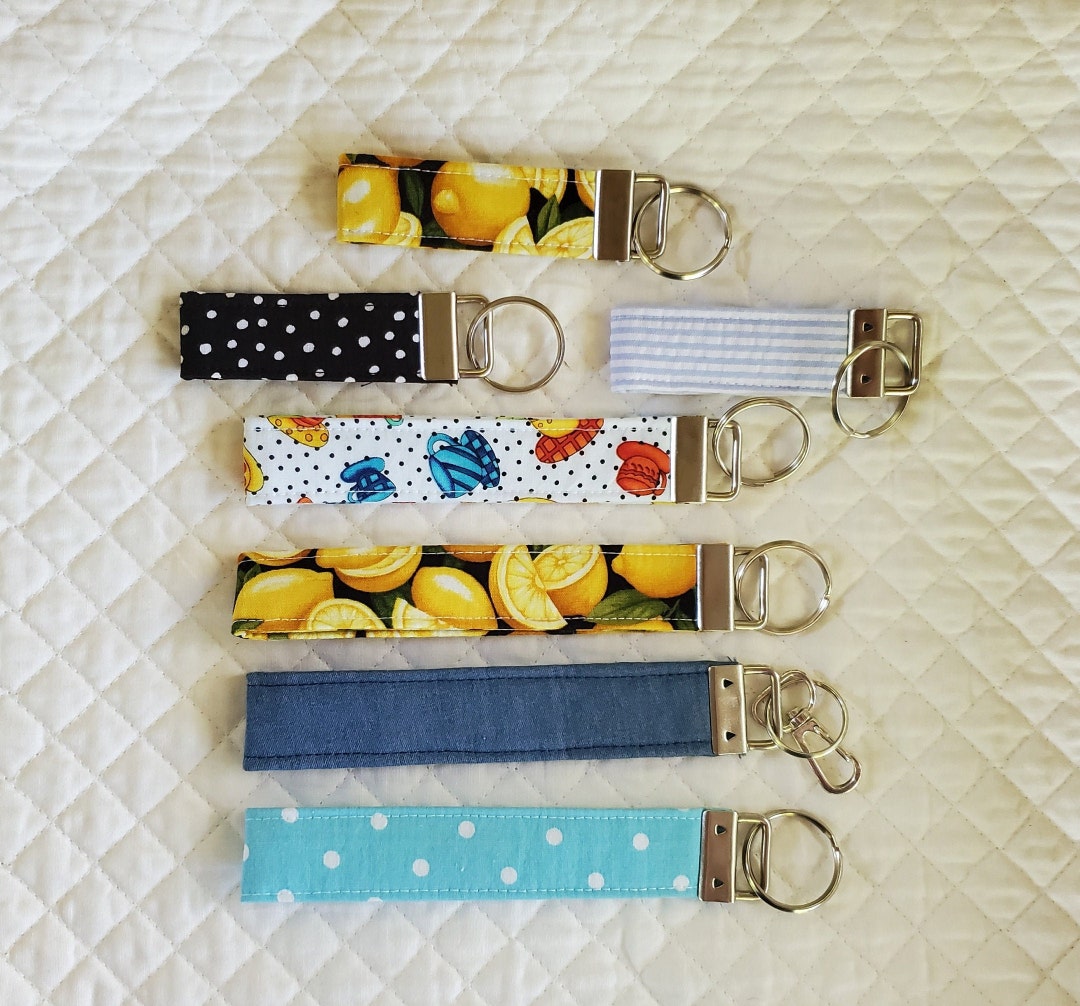 Key Fob, Fabric Wristlet, Wrist Key Chain, Carry Your Car Keys in Style