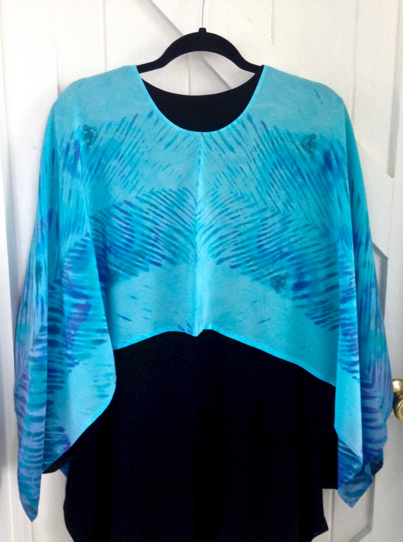 Custom Order-turquoise Med. Length Poncho 1 Now Avail.convo - Etsy