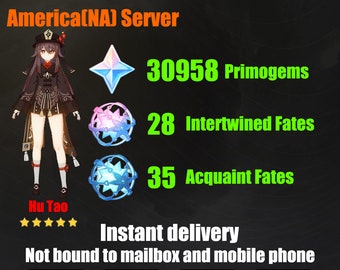 NA Instant Delivery |. Amerikaanse server |. 30958 Primogems |. 28 Met elkaar verweven loten |