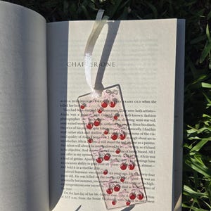 Trendy Acrylic Bookmark | Reading Era | Cherries Bookmark | Bows Bookmark | Hot Girls Read | Bookish Gift | Booktok Gift |Book Club Gift