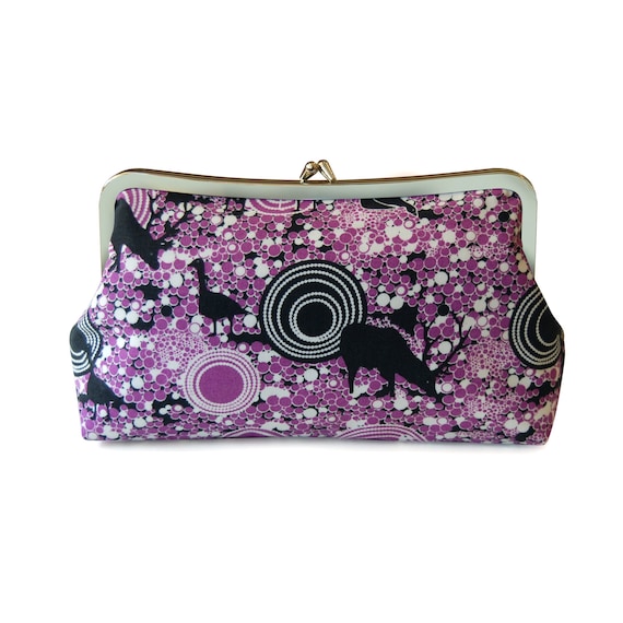 plum clutch purse