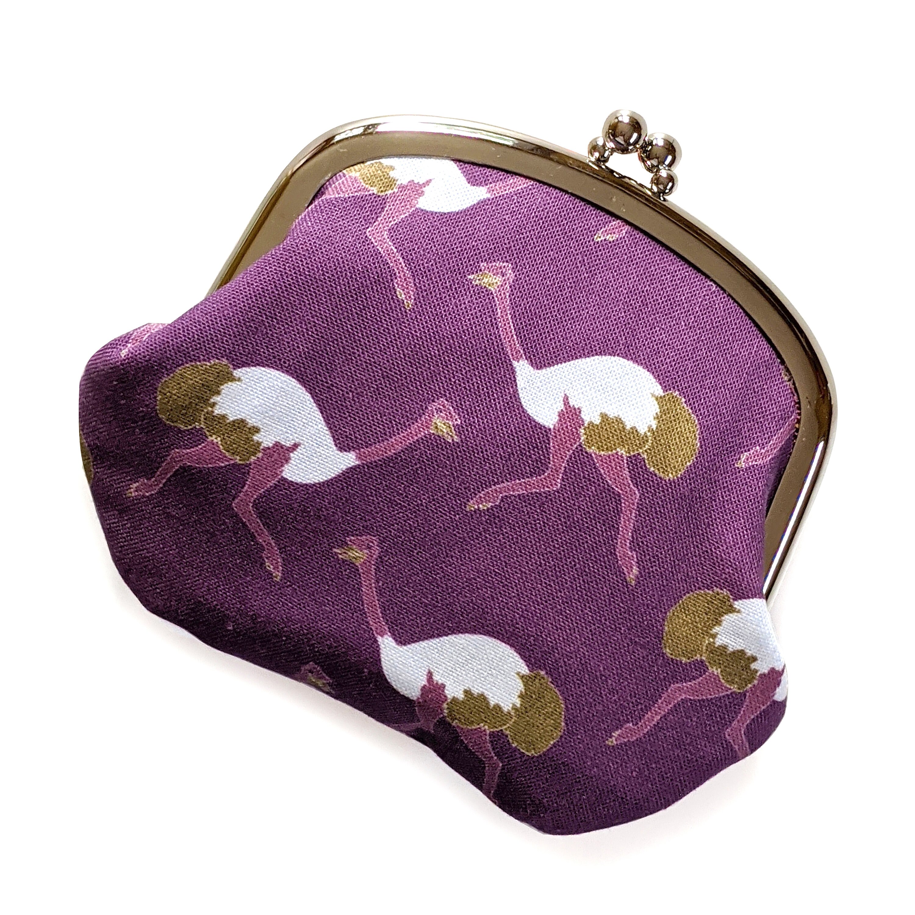 Ostrich coin purse purple