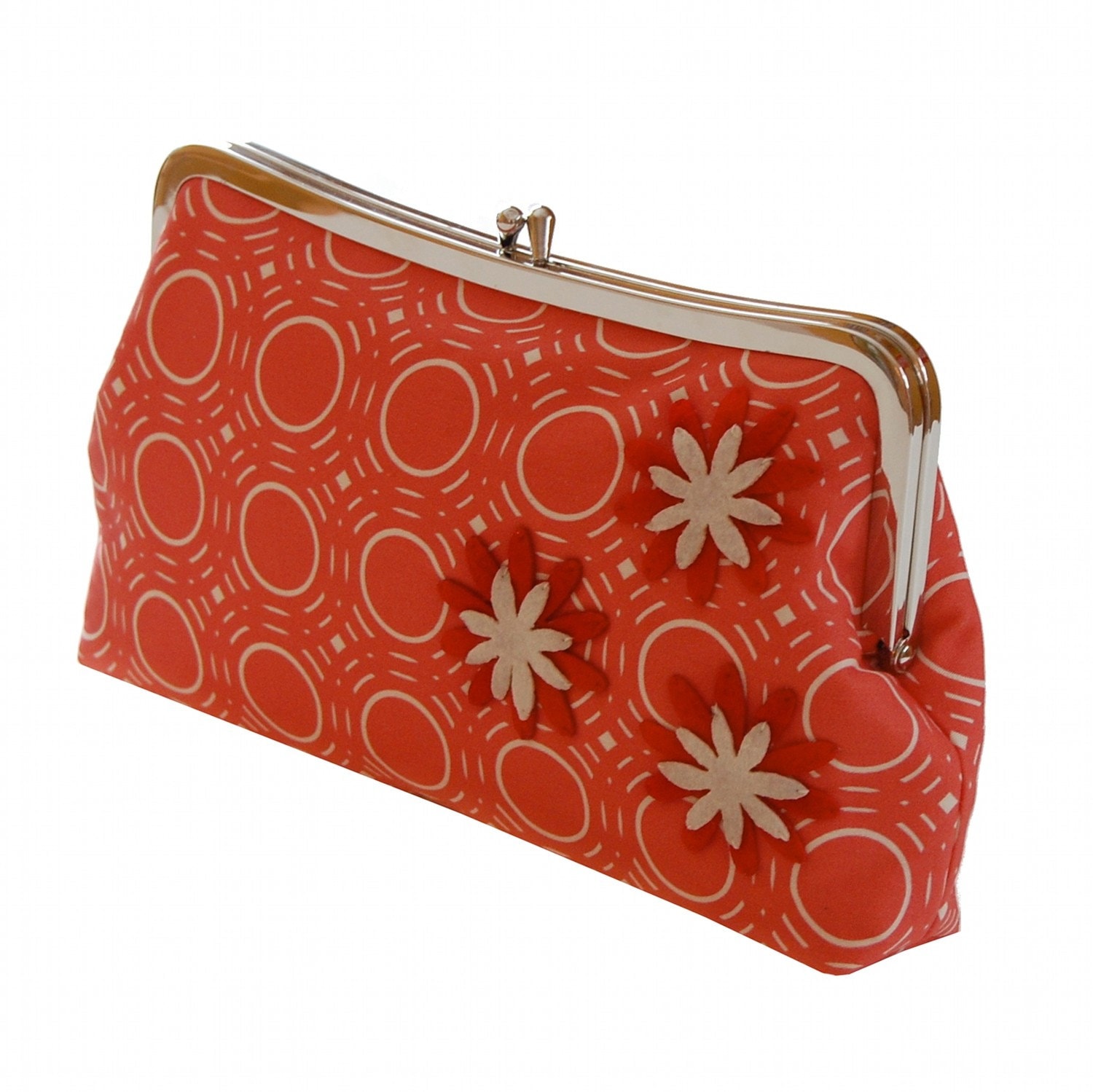 Red clutch purse, Red floral clutch, Geometric clutch, Handmade red purse, Red fabric clutch ...