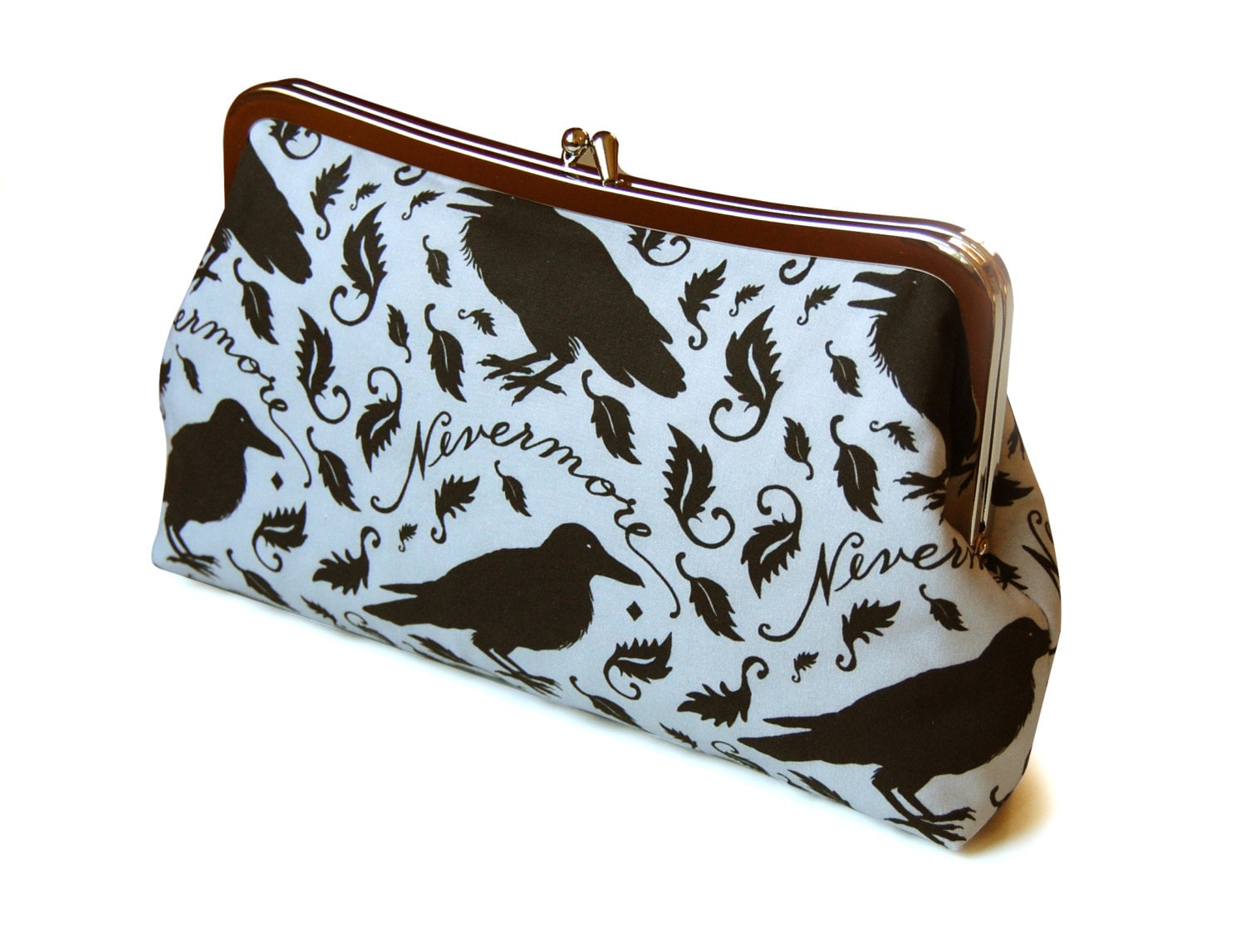 The Raven clutch purse, inspired by Edgar Allan Poe