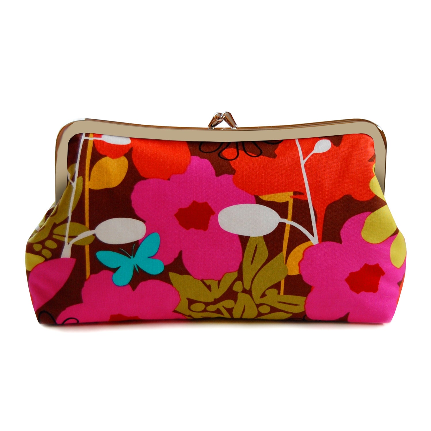 Colorful clutch purse, Floral clutch, Fabric clutch, Colorful Spring ...