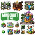 50 Mine PNG Bundle, Mine Clipart, Mine png, Printable Tshirt Sublimation Designs Game Addict Png Files Digital Download, Mine Crafts Bundles