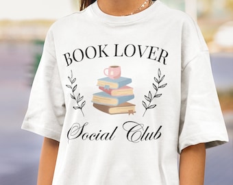 Book Social Club Shirt, Bookish Gift For Her, Book Club Shirt, Bookish Shirt, Book Lover, Book Shirt, Book Club Gift, Book Addict Shirt