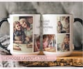 Photo Collage Mug With Personalized Text, Custom Photo Mug, Custom Picture And Text Mug, Personalized Mugs Gifts, Personalized Coffee Mug.
