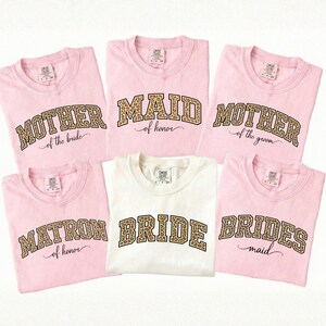 Custom Leopard Bridal Party Shirts Comfort Colors® Bachelorette Outfit, Bride To Be Tee, Bridesmaid Proposal Gift, Bach Weekend Shirt image 3