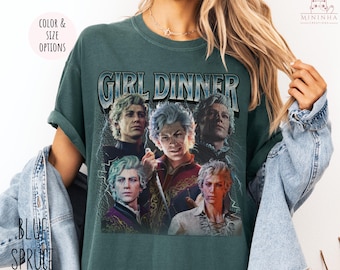 Astarion Baldurs Gate 3 Girl Dinner Vintage T-Shirt, In My Astarion Era Shirt, Baldurs Gate 3 Shirt, Astarion BG 3 Tee, Astarion Scar Shirt.