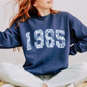 Vintage 1985 Birthday Sweatshirt, Fortieth Birthday Shirt, 40 Birthday Gift, 40th Birthday Shirts for Women, Best Friend 40th Birthday Gift.
