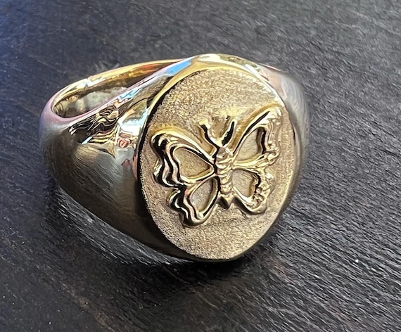 Butterfly Signet Ring