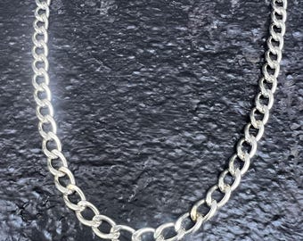 Heavy Sterling Silver Cuban Link Chain - Bracelet or Necklace