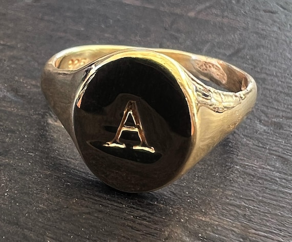 Tiny Alphabet Signet Ring