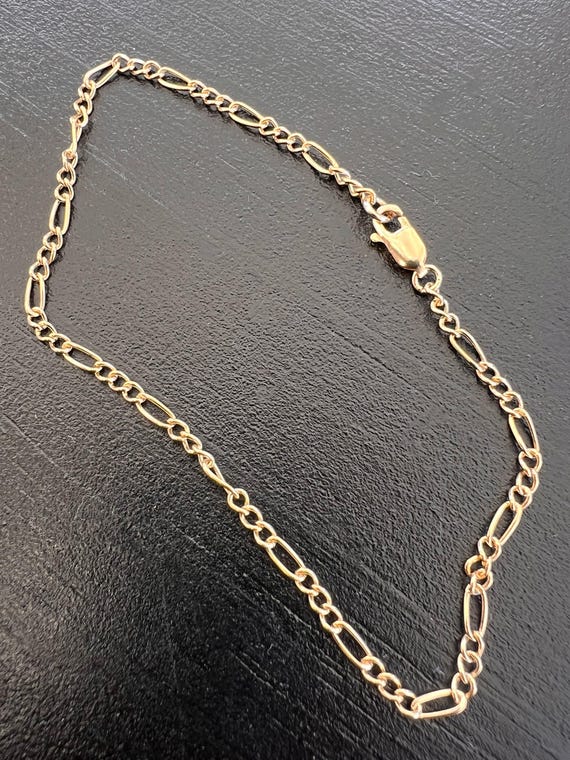 Gold filled Figaro Chain - Bracelet or Necklace