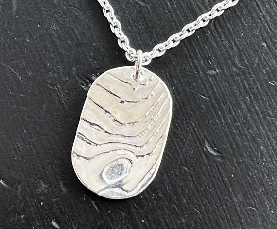 The Cuttlebone Dog Tag Necklace