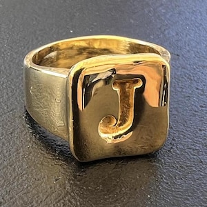 Alphabet Signet Ring