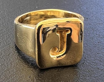 Alphabet Signet Ring