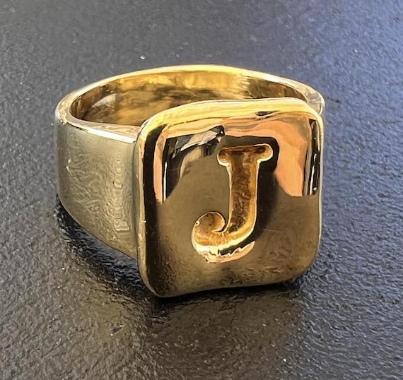 Alphabet Signet Ring