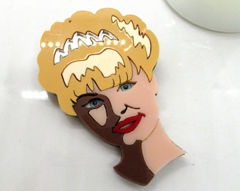 Laura Palmer Brooch: Laser Cut Acrylic Twin Peaks Jewelry