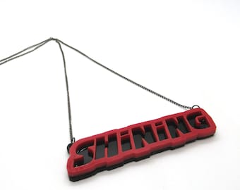 Shining Necklace - laser cut acrylic pendant necklace - The Shining fan art