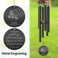 Custom Memorial Wind Chime, In Memory Sympathy Gift, Personalized Loss Tribute Keepsake for Loved Ones, Thoughtful Bereavement Present