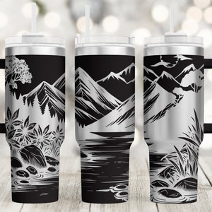Camping Laser engravers 40oz tumbler,Happy Camper 40oz Laser Engraved Tumbler Wrap,40 oz Tumbler Laser File Svg Design,Laser Engraving Svg