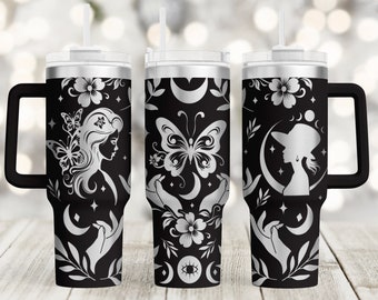 Boho 40oz Tumbler Wrap Svg, 40oz Tumbler Laser Engraving Wrap Svg,Laser Engraved Svg,Tumbler Laser File,Laser Svg Download