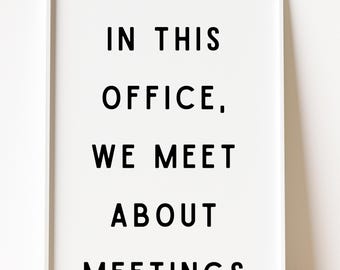 Funny Office Print, Corporate Humor Wall Art (Digital Download)