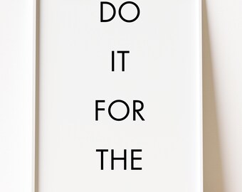 Do It for the Eggs Printable Easter Wall Art, Funny Easter Quote Poster, Minimal Typography