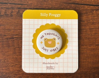 Frog Button Pin